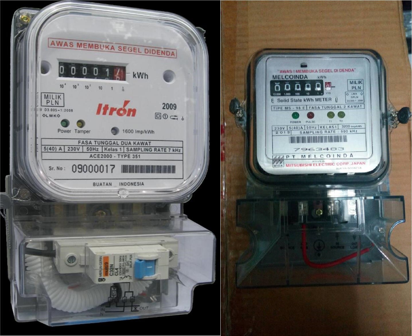 KWH Meter 1 Phase Semi Digital