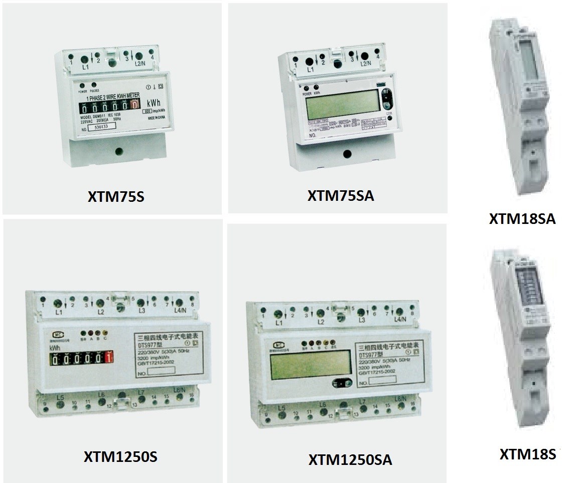KWH Meter 1 Phase 10/60 XTM75S
